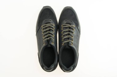 Güzel siyah deri ayakkabı