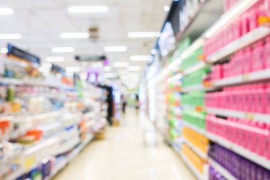 Soyut bulanıklık süpermarket ve perakende mağaza