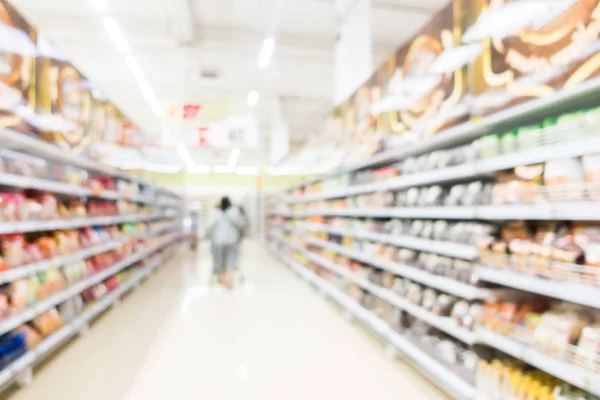 Supermarché abstrait flou et magasin de détail — Photo