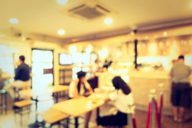 Soyut bulanıklık kahve dükkanı