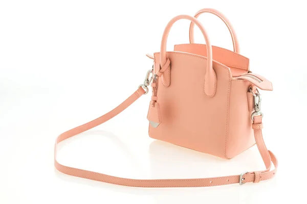Luxusní kabelka růžová žen — Stock fotografie