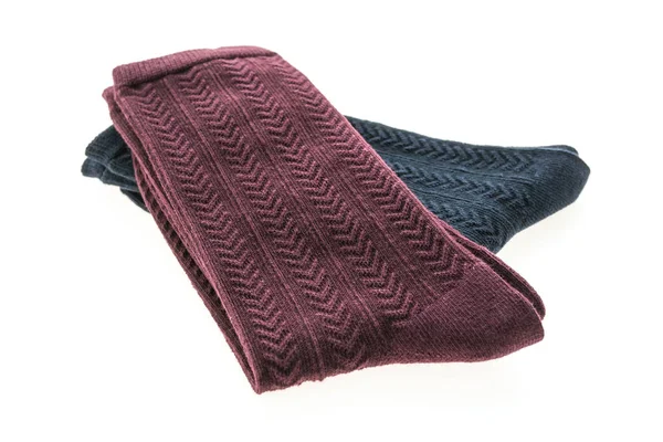 Coppia di calzini in cotone per abbigliamento — Foto Stock