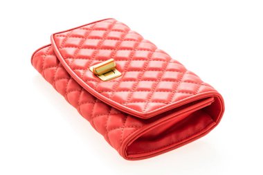 Kırmızı deri kadın cüzdan