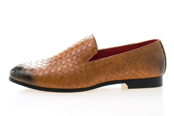 Kahverengi deri ayakkabı — Stok fotoğraf