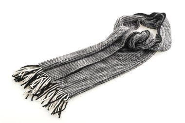 Gri eşarp giyim için