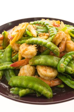 Karides kızarmış sebze 