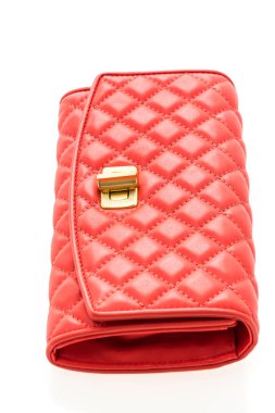 Kırmızı deri kadın cüzdan