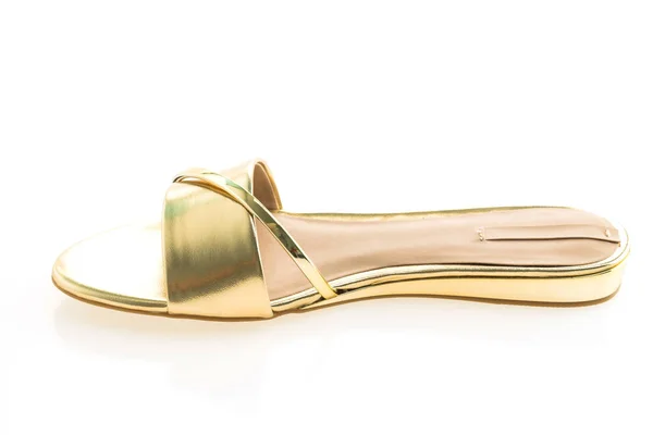美しいゴールド サンダル靴 — ストック写真