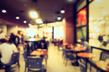 Soyut bulanıklık kahve dükkanı