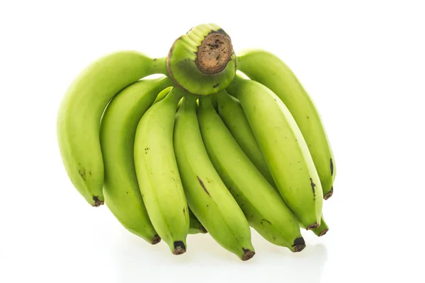 Zöld banán gyümölcs — Stock Fotó