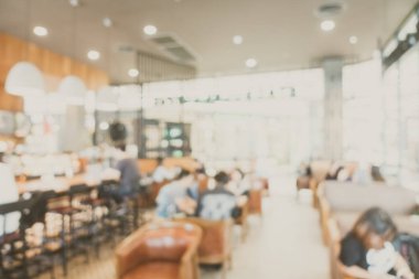 Soyut bulanıklık kahve dükkanı