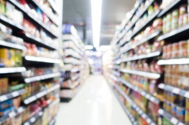 Soyut bulanıklık süpermarkette mağaza