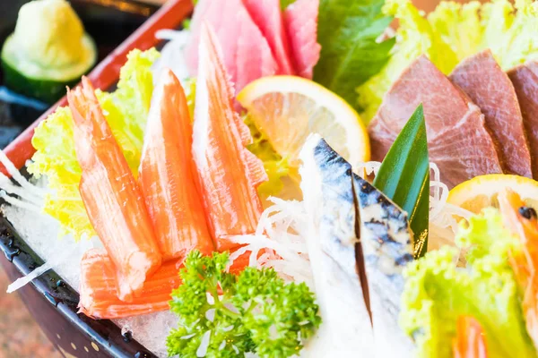 RAW Sushi FN svart skål — Stockfoto