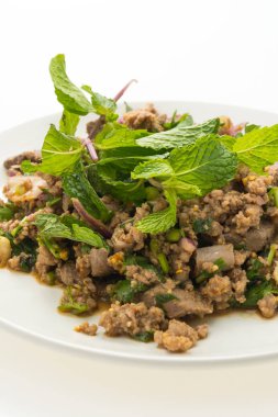 Baharatlı kıyılmış domuz