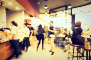 Soyut bulanıklık kahve dükkanı