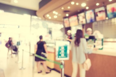 Soyut bulanıklık kahve dükkanı