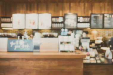 Soyut bulanıklık kahve dükkanı