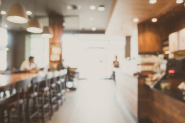 Soyut bulanıklık kahve dükkanı