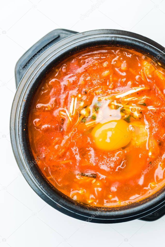 Korea spicy soup