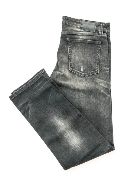 Черные джинсы брюки для одежды — стоковое фото