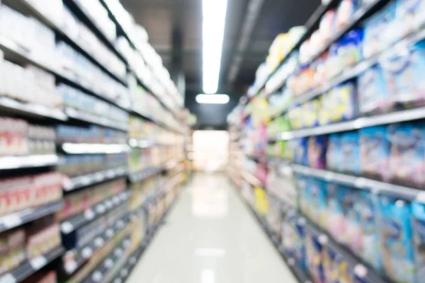 Supermercado de desenfoque abstracto en grandes almacenes — Foto de Stock