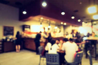 Soyut bulanıklık kahve dükkanı