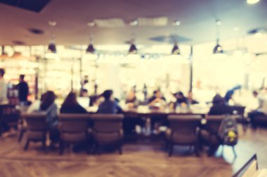 Soyut bulanıklık kahve dükkanı