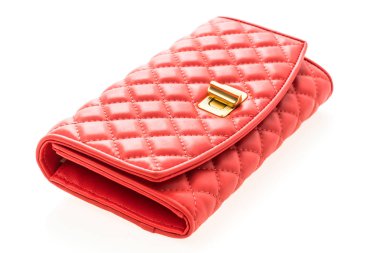 Kırmızı deri kadın cüzdan