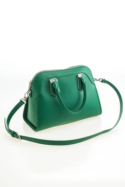 Luxury fashion green handbag — Stock Photo, Image