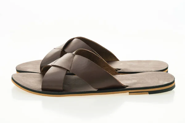 Män läder sandal — Stockfoto