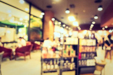 Soyut bulanıklık kahve dükkanı