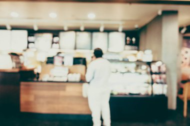 Soyut bulanıklık kahve dükkanı