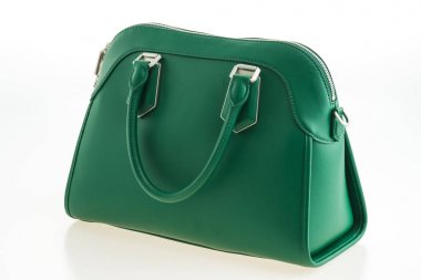 Güzel zarafet ve lüks moda yeşil çanta