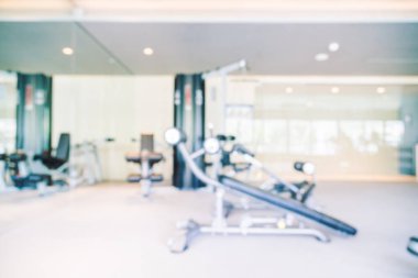 Soyut bulanıklık spor salonu ve fitness iç Oda