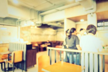 Soyut bulanıklık kahve dükkanı