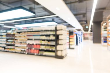 Soyut bulanıklık süpermarket
