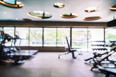 Soyut bulanıklık spor salonu ve fitness iç Oda