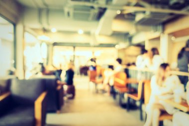 Soyut bulanıklık kahve dükkanı