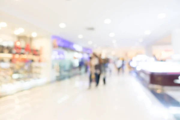 Loja de departamento de borrão abstrato com shopping center — Fotografia de Stock