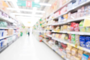 Soyut bulanıklık süpermarket