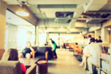 Soyut bulanıklık kahve dükkanı