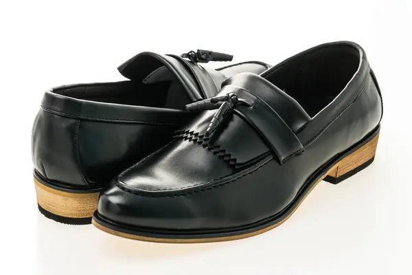 Όμορφο πολυτελές και casual δερμάτινα Ανδρικά παπούτσια — Φωτογραφία Αρχείου