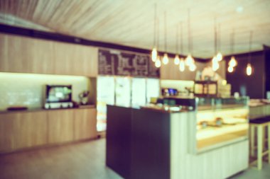 Soyut bulanıklık kahve dükkanı