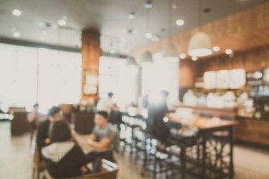 Soyut bulanıklık kahve dükkanı