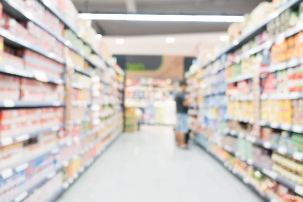 Supermercato di sfocatura astratta nei grandi magazzini — Foto Stock