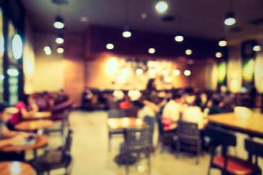 Soyut bulanıklık kahve dükkanı