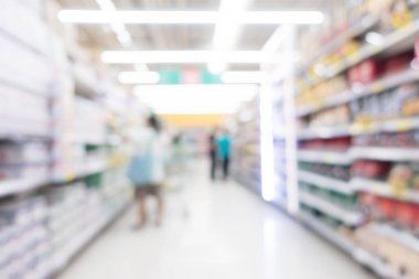 Soyut bulanıklık süpermarket