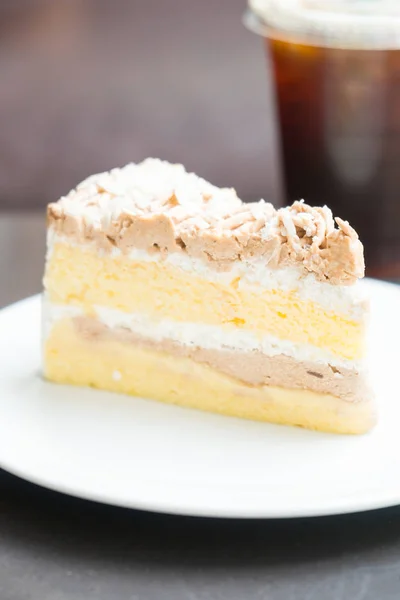 Karamel taart dessert — Stockfoto