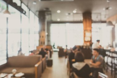 Soyut bulanıklık kahve dükkanı