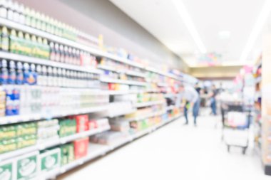 Soyut bulanıklık süpermarket